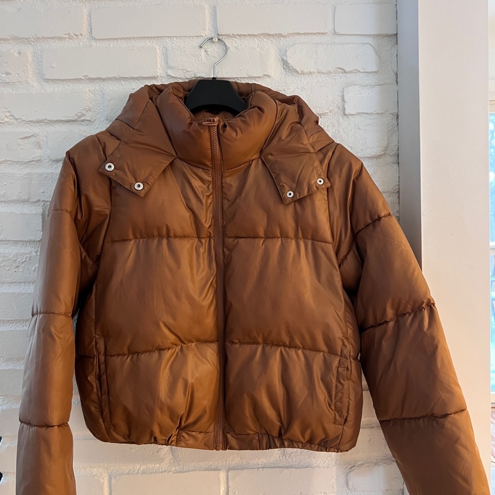 Sebby Women's Tan Puffer Jacket